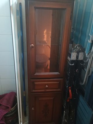 Mueble baño madera - Vitrina