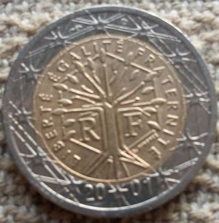 Moneda 2€ Francia 2001 - Árbol de la vida