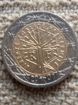 Moneda 2€ Francia 2001 - Árbol de la vida