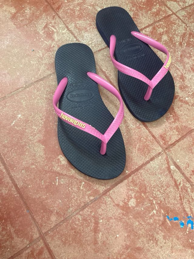 Havaianas azules y rosas, talla 36