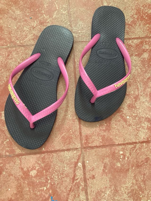 Havaianas azules y rosas, talla 36