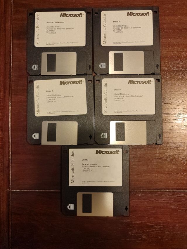 Microsoft Publisher 2.0 - 5 Discos