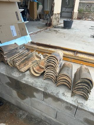 Tejas cerámicas antiguas