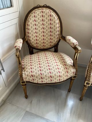 Tresillo antiguo: Sofá + 2 sillones