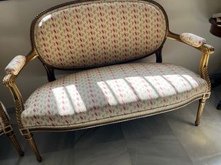 Tresillo antiguo: Sofá + 2 sillones