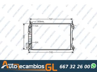 RADIADOR OPEL VECTRA C AUT 2002-