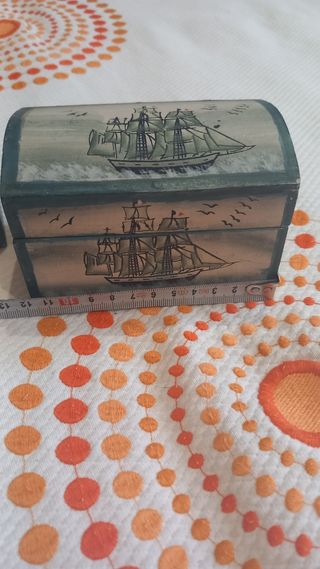 Scatole nautiche vintage in legno, antiche 