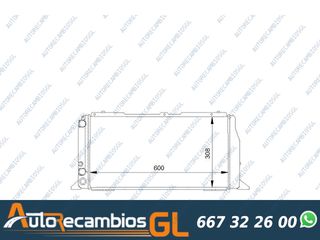 RADIADOR AUDI 80 1.6 D/TD