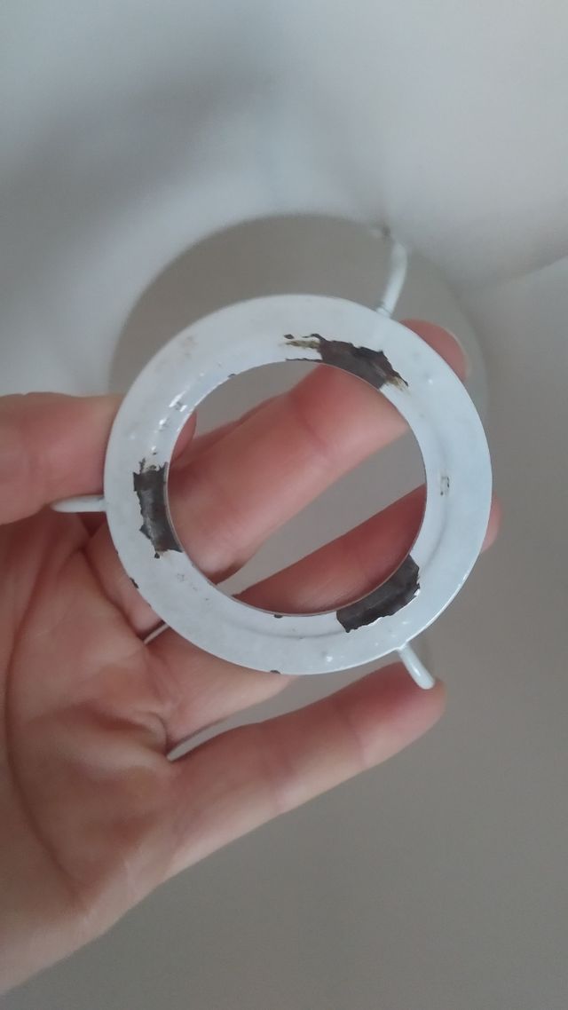 Pantalla lámpara vintage beige