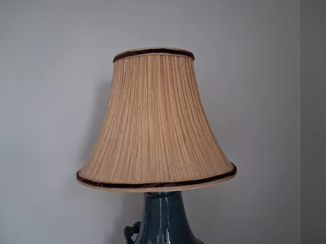 Pantalla lámpara vintage beige