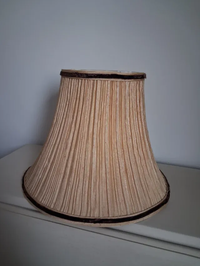 Pantalla lámpara vintage beige