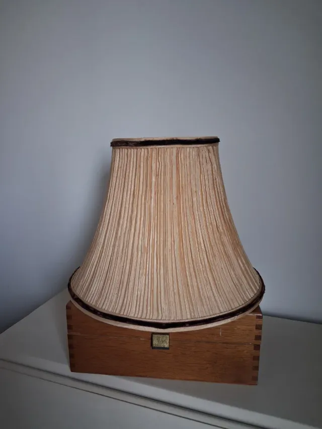 Pantalla lámpara vintage beige