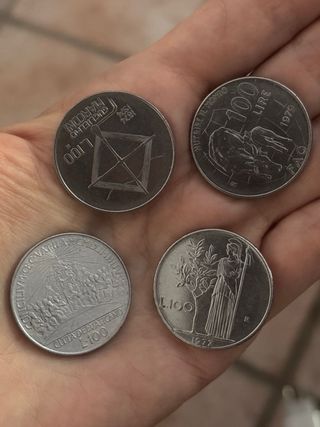 100 Lire italiane - monete