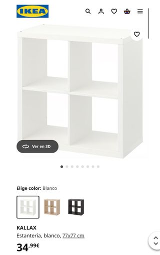 KALLAX Estanteria blanca 77x77cm