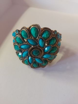 Bracciale oro e turchese