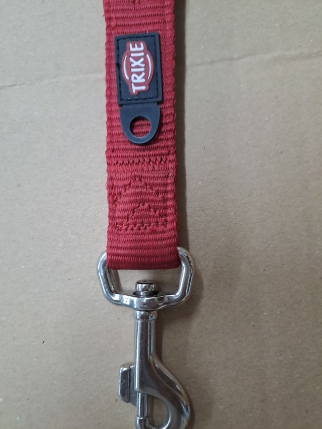 Correa perro TRIXIE roja - 1 ud.