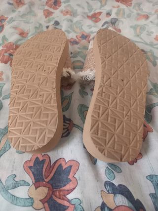 Chanclas imitación esparto