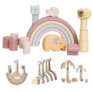 Arcoiris Montessori madera + animales