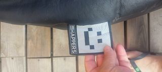 Puff Pera Shappers - Piel Sintética Negra