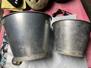 2 Cubos Metálicos acero inox