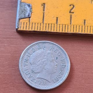 5 Pence UK Moneta collezione mondo vintage retrò