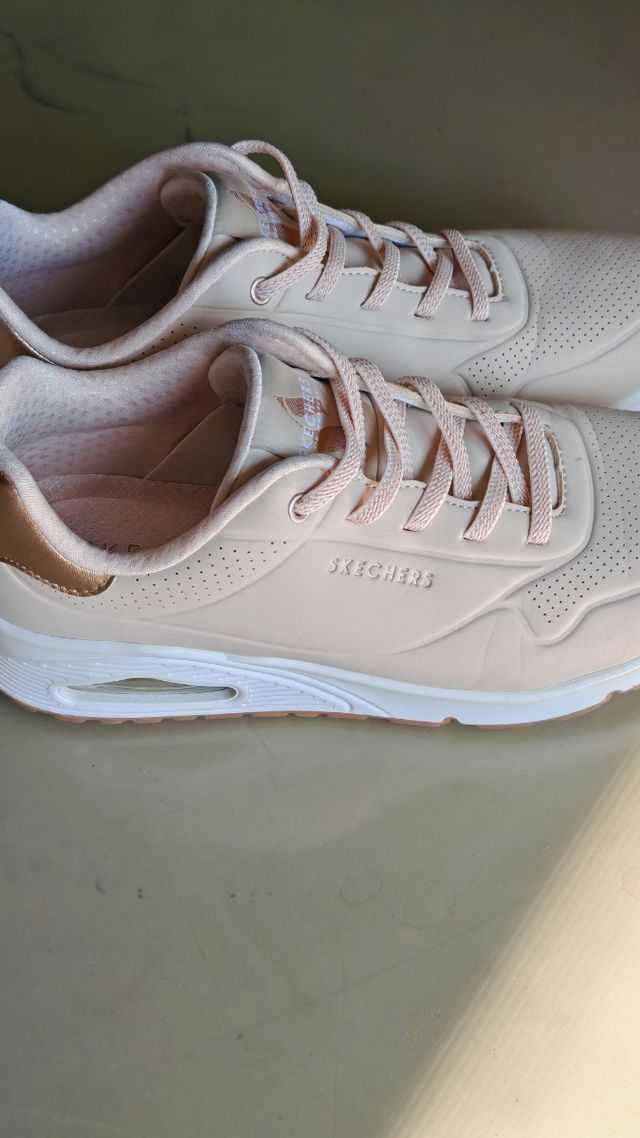 Skechers donna UNO Shimmer Beige 39