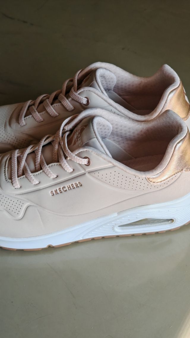 Skechers donna UNO Shimmer Beige 39