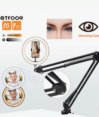 Anillo luz selfie BTFOOR 10" trípode