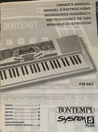 Tastiera Bontempi elettronica