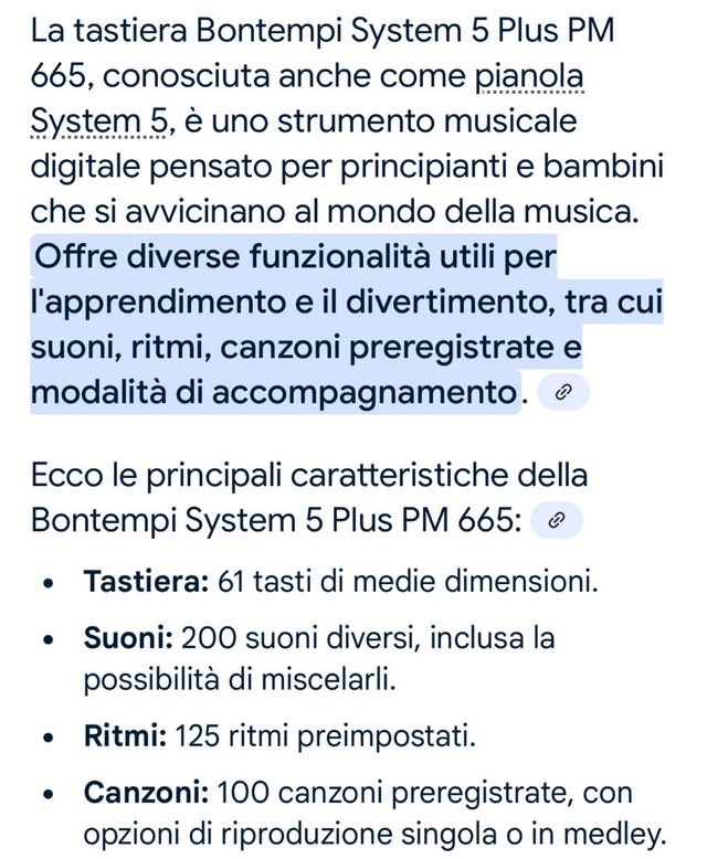 Tastiera Bontempi elettronica