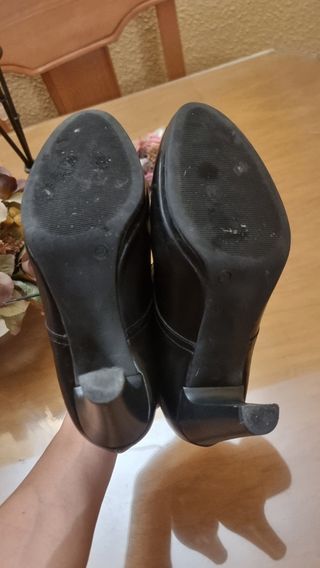 Botines negros tacón mujer