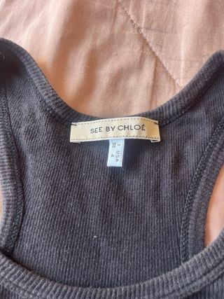 See by Chloé - Camiseta negra talla M