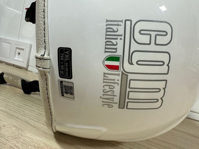 Casco CGM Jet blanco niño