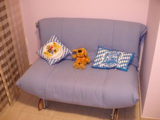 Sofa cama azul - plegable