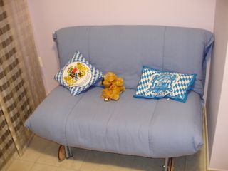 Sofa cama azul - plegable