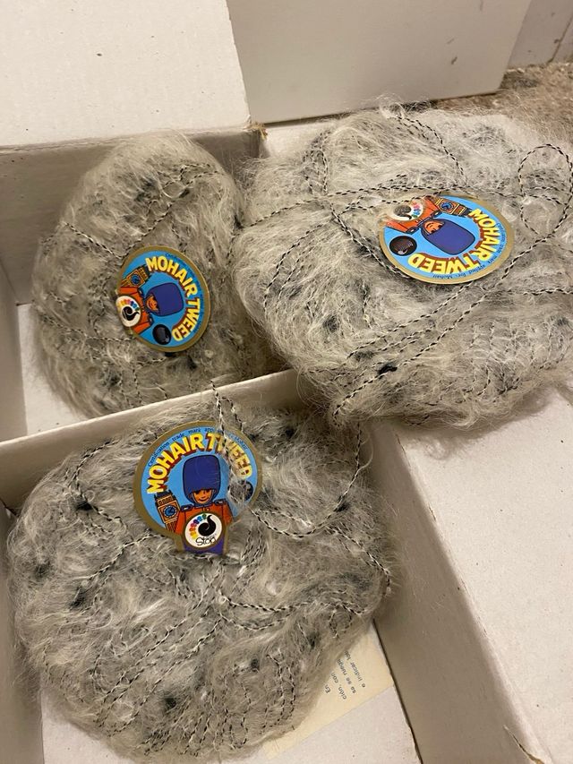 3 ovillos Mohair Tweed Lana