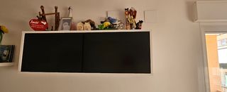 Mueble TV blanco y negro