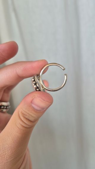 Anillo piedra luna - plata