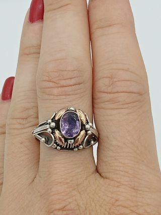 Anello Ametista Argento 925