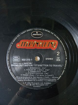 Vinilo Swing Out Sister - It's Better to Travel