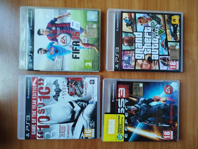 Giochi PS3: FIFA 15, GTA V, Batman, Mass Effect 3