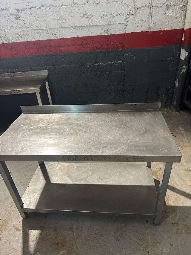 Mesa acero inoxidable 115x55x75