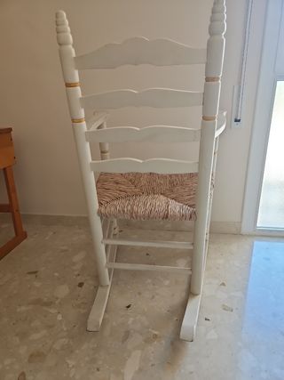 Mecedora infantil madera mimbre