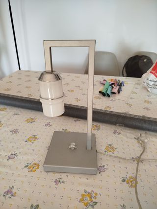 Lampara cromada diseño vintage