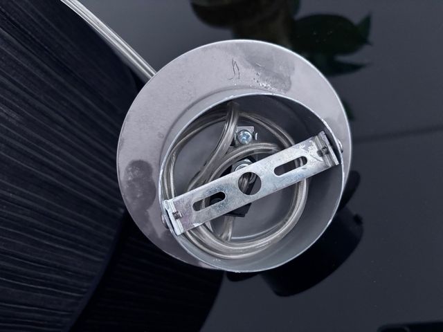 Lámpara negra dormitorio - Tela