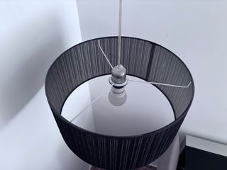 Lámpara negra dormitorio - Tela