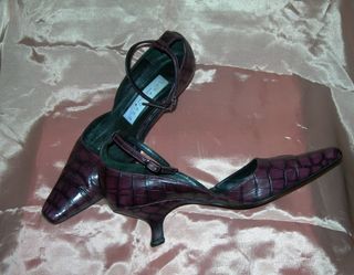 Zapatos Pura López piel - Morados