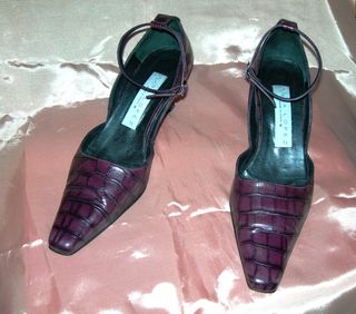 Zapatos Pura López piel - Morados