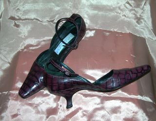 Zapatos Pura López piel - Morados