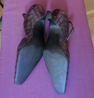 Zapatos Pura López piel - Morados